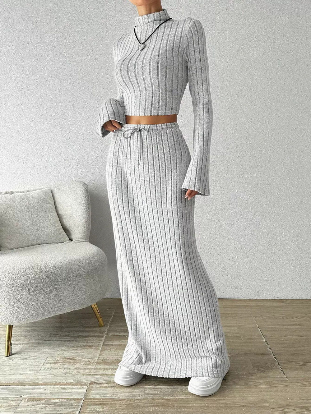 ZARA Versatile Casual Knit 2-Piece Set Spring Summer Work